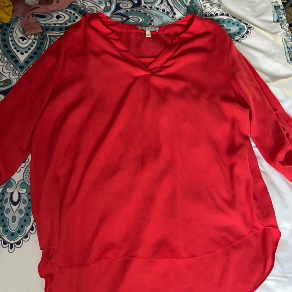Hot pink blouse